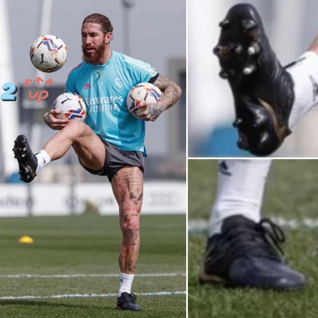 Sergio Ramos Switches To Blackout Gold Adidas Copa Sense Boots
